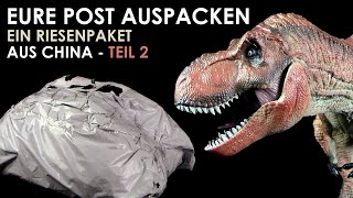 Temu Riesenpaket auspacken  Teil 2 mit Jurassic Park™ Tyrannosaurus Rex  TRex  Dinosaurier Figur [upl. by Idarb864]