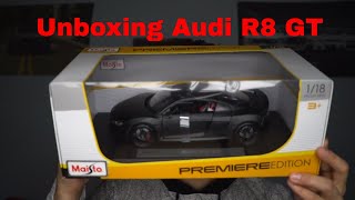 Unboxing  Audi R8 GT Maisto 118 Diecast Collections [upl. by Hughes]