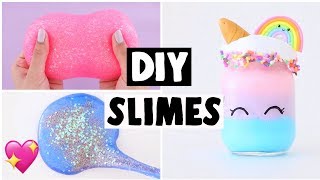 MAKING 6 AMAZING DIY SLIMES  FAMOUS Slime Recipe COMPILATION [upl. by Eenrahc]