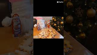 Bozicni kolacici dekoracijadjeca dekorisu kolaciceSladisKitchen viralvideo food cake video [upl. by Seldun]