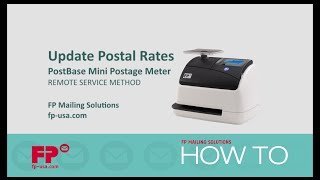 Update Rates on PostBase Mini Postage Meter via Remote Service [upl. by Nerol]