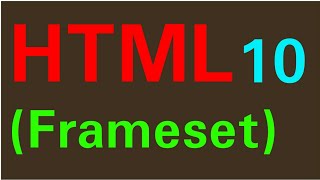 HTML Tutorial 10 Frameset Tag amp Frame Tag in HTML  For Beginners in Hindi [upl. by Daniel616]