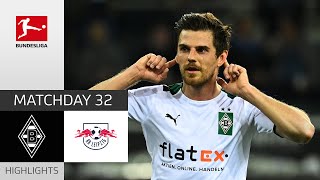 Borussia Mönchengladbach  RB Leipzig 31  Highlights  Matchday 32 – Bundesliga 202122 [upl. by Kanter462]