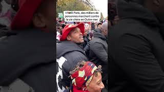 Paris manifestation antillaise contre la vie chère dans les Antilles françaises [upl. by Sutherlan]