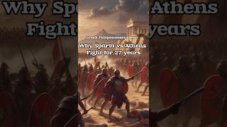 Why did Sparta and Athens fought for 27 years 🤯 shorts history [upl. by Einhapets135]