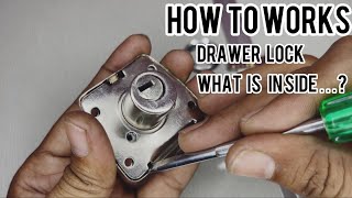 How to works Drawer lock What is inside the lock [upl. by Cordelie]