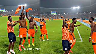 Ivorian celebration after trashing Senegal out of AFCON 2024 [upl. by Latsyrhc]