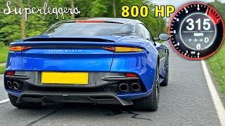 800HP ASTON MARTIN DBS SUPERLEGGERA  100200 200300 POV amp SOUND [upl. by Anehsak]