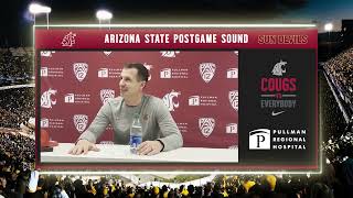 WSU Football Jake Dickert Arizona State Postgame 102823 [upl. by Aniloj]