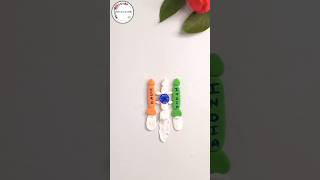 Clay art ideas easy 🇮🇳hand craft for kids shorts clayart flag trending yt viralvideo [upl. by Weissman388]