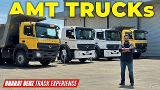 New Bharat Benz AMT Truck  Track Experience  Bharat Benz AMT Truck 2024  Hani Musthafa [upl. by Siraf697]