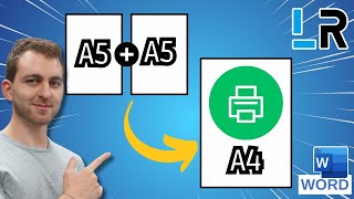 How to print 2 A5 pages on 1 A4 sheet ✅ 1 MINUTE [upl. by Derte]