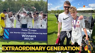 Wayne Rooneys son and Carricks son won the cup with United U14  Manchester United News [upl. by Sadnalor]