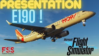 Présentation de lEmbraer 190 de Flight Sim Studio sublime  FR [upl. by Ayote]