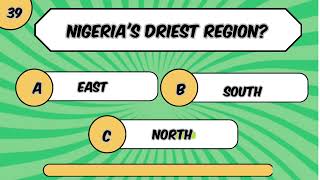 40 General Knowledge Questions on Nigeriageneral knowledge quiz factsgeneralknowledgequiz [upl. by Kovar]