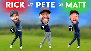 WE SWAP GOLF CLUBS 9 Hole Special  Rick Shiels vs Matt Fryer vs Peter Finch [upl. by Araminta]