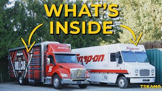 Inside 2 FULLY LOADED SNAPON tool trucks [upl. by Krysta448]