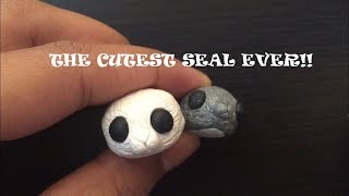 HOW TO MAKE THE CUTEST SEAL EVER  Polymer Clay Tutorial [upl. by Shari185]