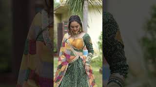 Green Multi Lehenga Choli Set For Upcoming Wedding Season [upl. by Leaffar536]