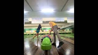 Double strike Duckpin bowling duckpin bowling bowlingtricks davaocity sports [upl. by Lusa]