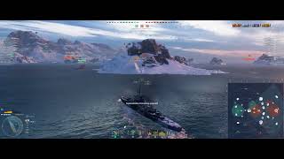 WoWS Replay Bayard  Mit Opferung zum entscheidenden Vorteil [upl. by Robers89]