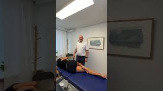 Do you have back painKiropraktorerik lowerbackpain backpain shorts chiropractor asmrsounds [upl. by Merton444]