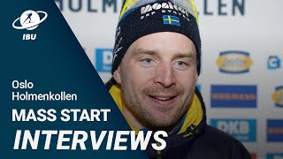 World Cup 2324 OsloHolmenkollen Men Mass Start Interviews [upl. by Lak]