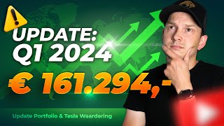 UPDATE Rendement PORTFOLIO Q1 2024 amp Mijn TESLA waardering [upl. by Yelsgnik892]