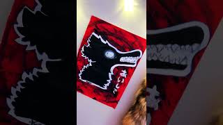 Fan art 4 wingedwolf94 1 painting furry therian taxidermy art shorts [upl. by Annovoj313]