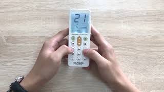 Chunghop K2080E Big LCD Screen Air Conditioning Remote Control Unboxing [upl. by Ttehc]