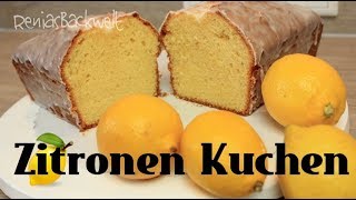 Zitronen Kuchen 🍋 saftig fluffig WAHNSINNIG Einfach amp Lecker [upl. by Kinzer]