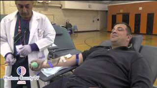 Memorial High School holds a blood drive in West New York [upl. by Torras]