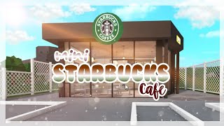 No Gamepass ll Mini Starbucks ꒰Speed Build amp Tour꒱ Roblox Bloxburg [upl. by Inek]