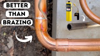 Ditch Brazing Learn To Use Staybrite 8 Soft Solder For HVAC Copper Lines [upl. by Carma74]