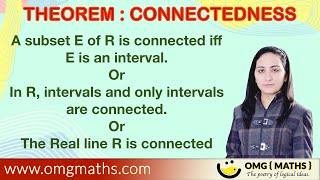 Theorem of connectedness  Connectedness  Real analysis  Metric space  topology  Compactness [upl. by Garik298]