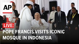 LIVE Pope Francis visits the Istiqlal mosque in Indonesia [upl. by Pardew707]