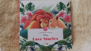 ArtThérapie Adultes Disney Les grands carrés quotLove Storiesquot dHachette Heroes [upl. by Ardnuat]