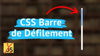 Créer Une Barre de Défilement CSS Design en 3 Minutes [upl. by Dibri]