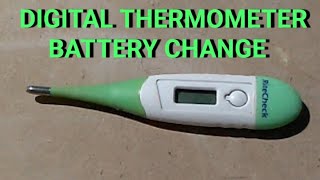 How to change digital thermometer battery quickly [upl. by Thorvald]