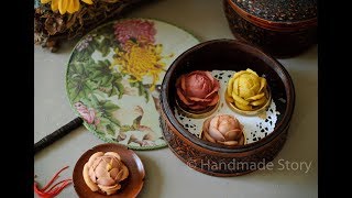 月饼系列—花卉月饼 Mooncake Series—Flower mooncake [upl. by Eulau]