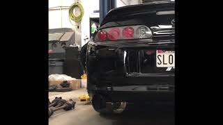 2JZ Supra Exhaust comparison  HKS HiPower vs Tomei 4” Titanium [upl. by Refotsirk]