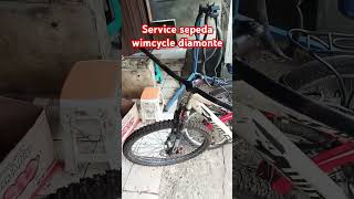 RESTORASI BICYCLE MOUNTAIN BIKE WIMCYCLE DIAMONTE DI BENGKEL SEPEDA RODA REZEKI ‼️bicyclerepair [upl. by Ayimat182]