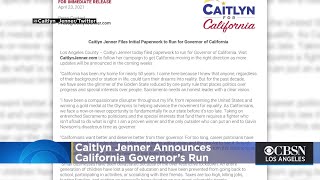 Caitlyn Jenner Announces Calif Governor’s Run Im In [upl. by Lona]