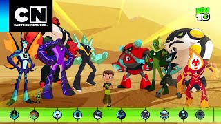 ¡Conoce a los nuevos alienígenas omnimejorados  Ben 10  Cartoon Network [upl. by Surtemed96]