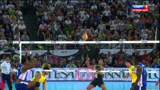 2010 FIVB Mens World Championship Final  Brazil vs Cuba clip6 [upl. by Refinneg]