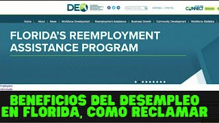 Beneficios de desempleo de Florida número de teléfono y cómo reclamar [upl. by Riane]