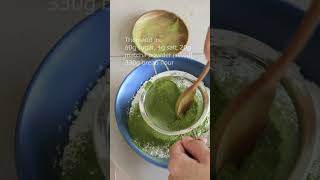 Fluffy Matcha Milk Loaf Breadmaker Recipe [upl. by Cadmann818]