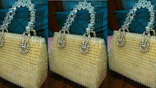 how to make beadead party beg পুতির পার্টি ব্যাগbeaded bag putir bagbeaded hand bagnkmkitchen [upl. by Ananna]