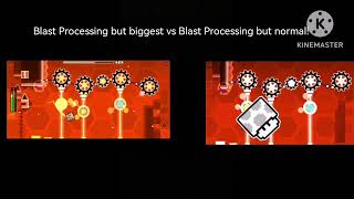 Blast Processing but biggest vs Blast Processing but normal [upl. by Isbella]