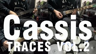 TABthe GazettE  Cassis TRACES VOL2 Ver Guitar Bass Drum Cover [upl. by Ainedrag]